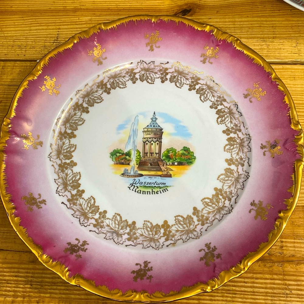 Wasserturm Mannheim Large Decorative Plate